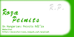 roza peinits business card